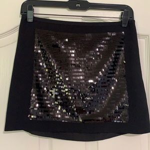 Black sequin Short Skirt - Rachel Roy